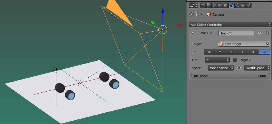 Settings that make camera always look at the target Settings that make camera always look at the target